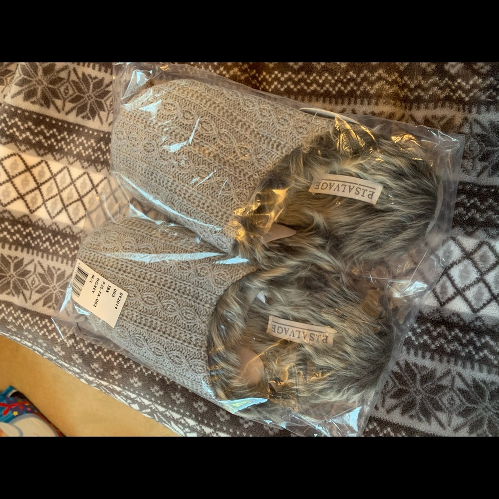 P.j. Salvage gray slippers. Unopened